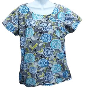 Scrub Works Women's Scrubs Top Size Large